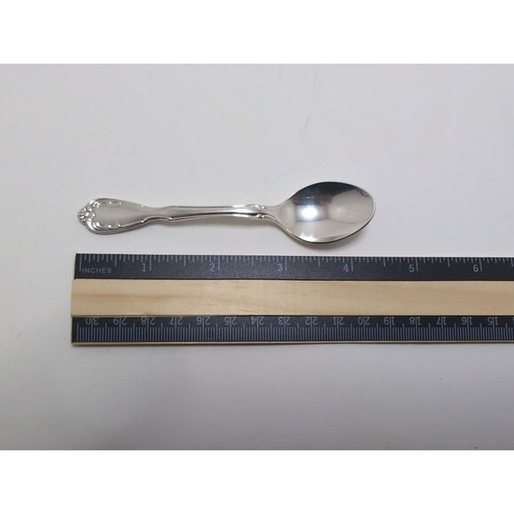 Vintage Noritake Silver Serenade Silverplate Demitasse Spoon 4 3/8" - Picture 13 of 13
